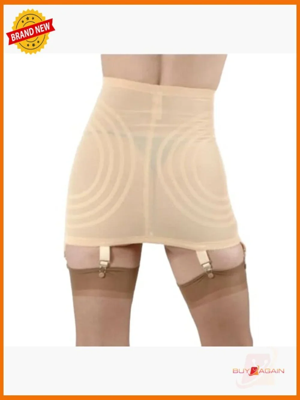 Firm Control Open Bottom Girdle with 6 Metal Garters Size 5X